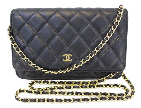 chanel gold chain crossbody bag|authentic Chanel wallet crossbody.